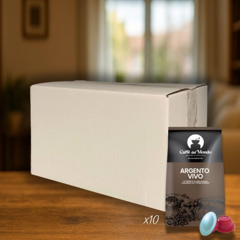 Caffè dal Mondo Argento Vivo capsule compatibili Bialetti 100 pezzi