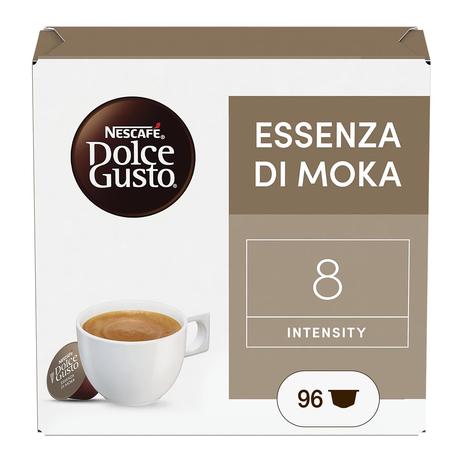 NESCAFÉ Dolce Gusto Essenza di Moka capsule caffè 96 pezzi intensità 8
