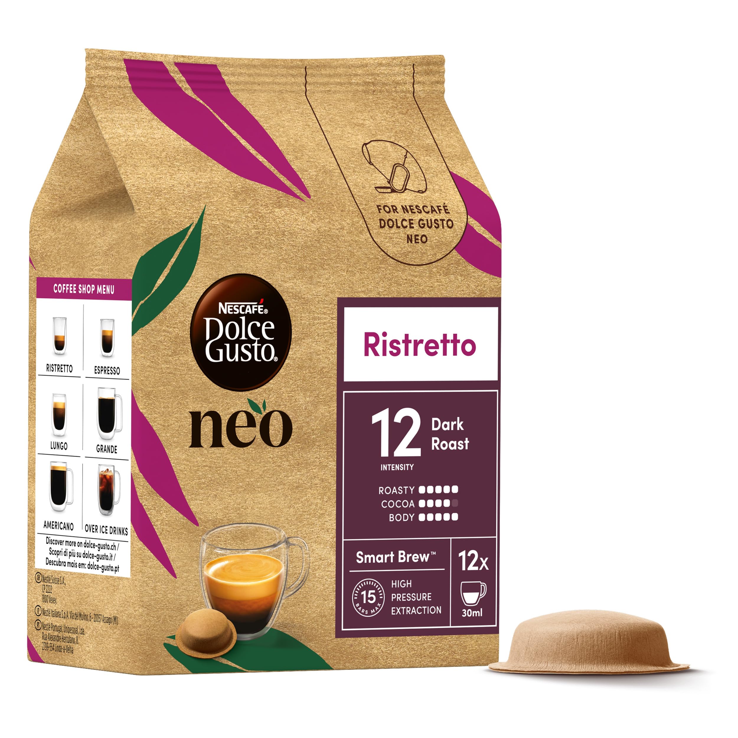 NESCAFÉ Dolce Gusto NEO Ristretto capsule 12 pezzi intensità 12