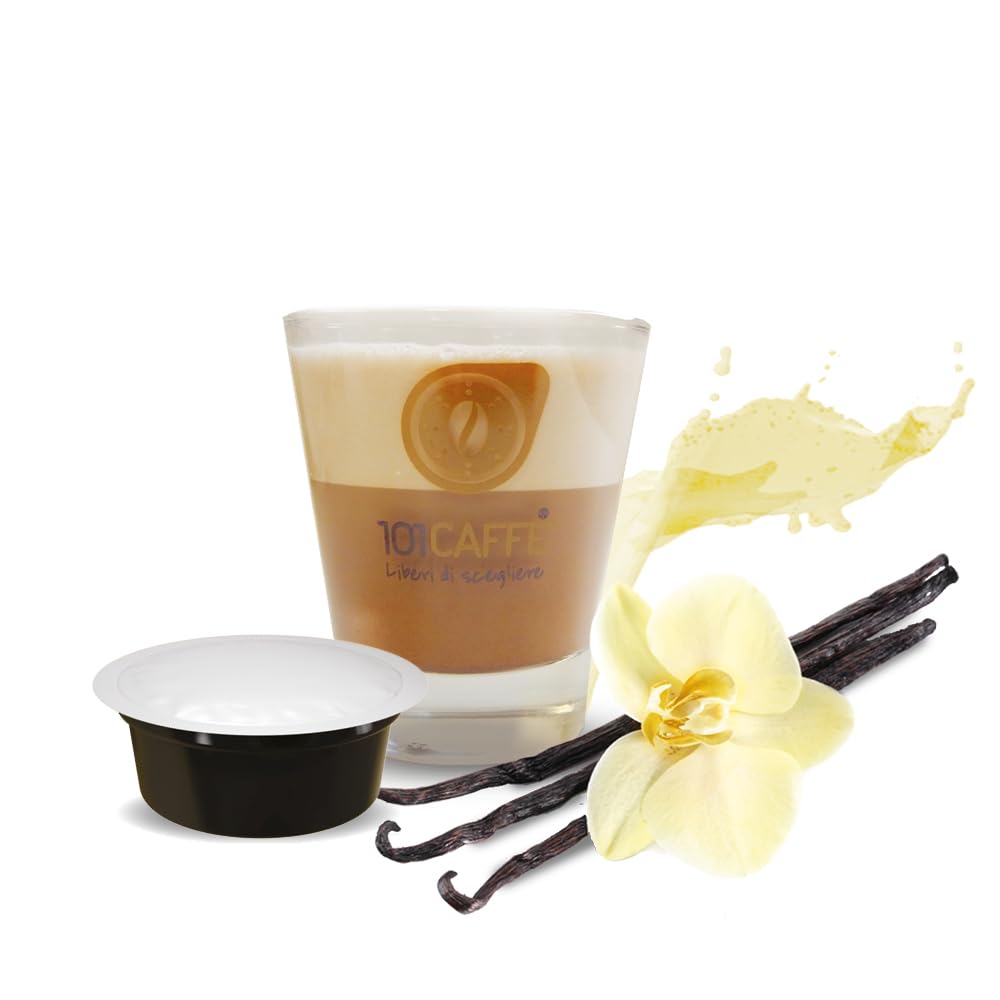 101 Caffè Vaniglietta capsule 12 pezzi al gusto di vaniglia