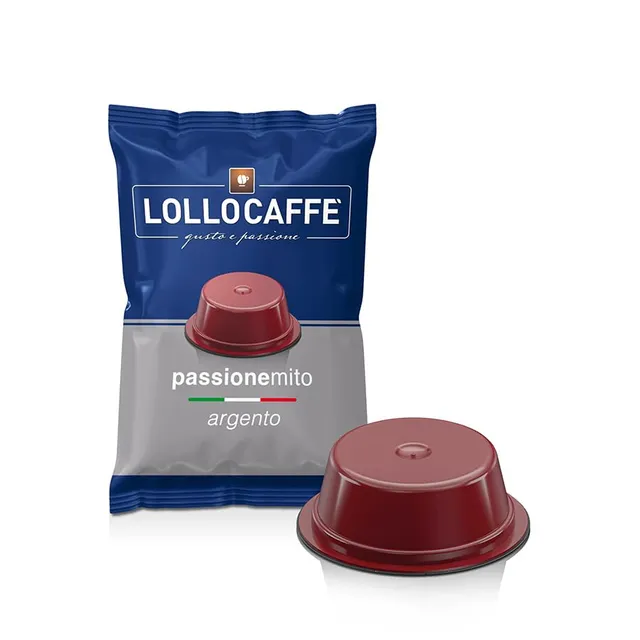Lollo Caffè Passione Mito Miscela Argento capsule 200 pezzi compatibili A Modo Mio
