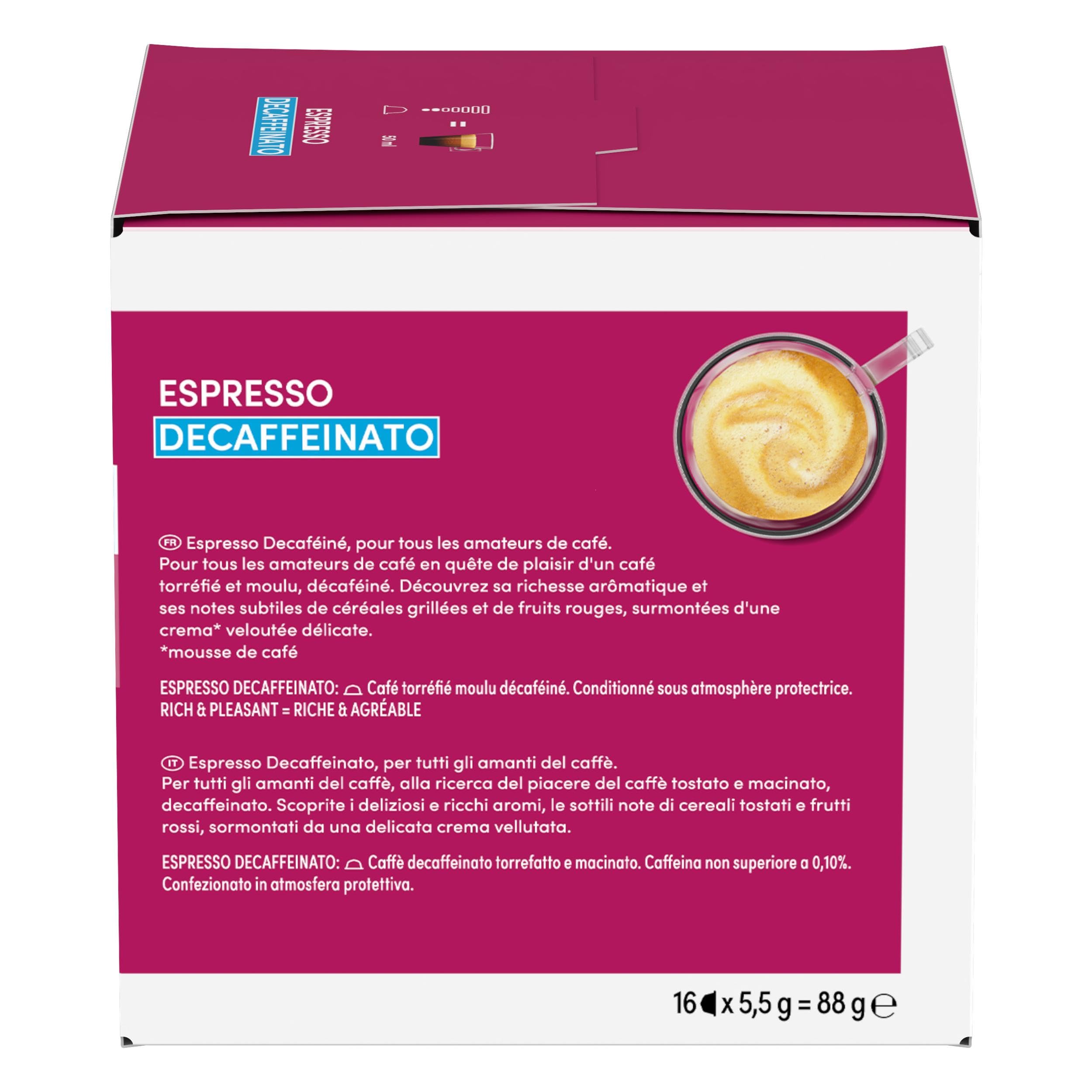 NESCAFÉ Dolce Gusto Espresso Decaffeinato capsule caffè 96 pezzi Arabica