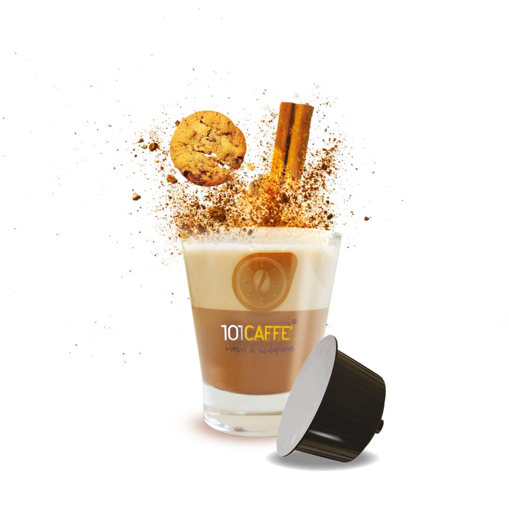 101 Caffè BEVANDE GOLOSE Biscottella capsule 12 pezzi biscotto e cannella