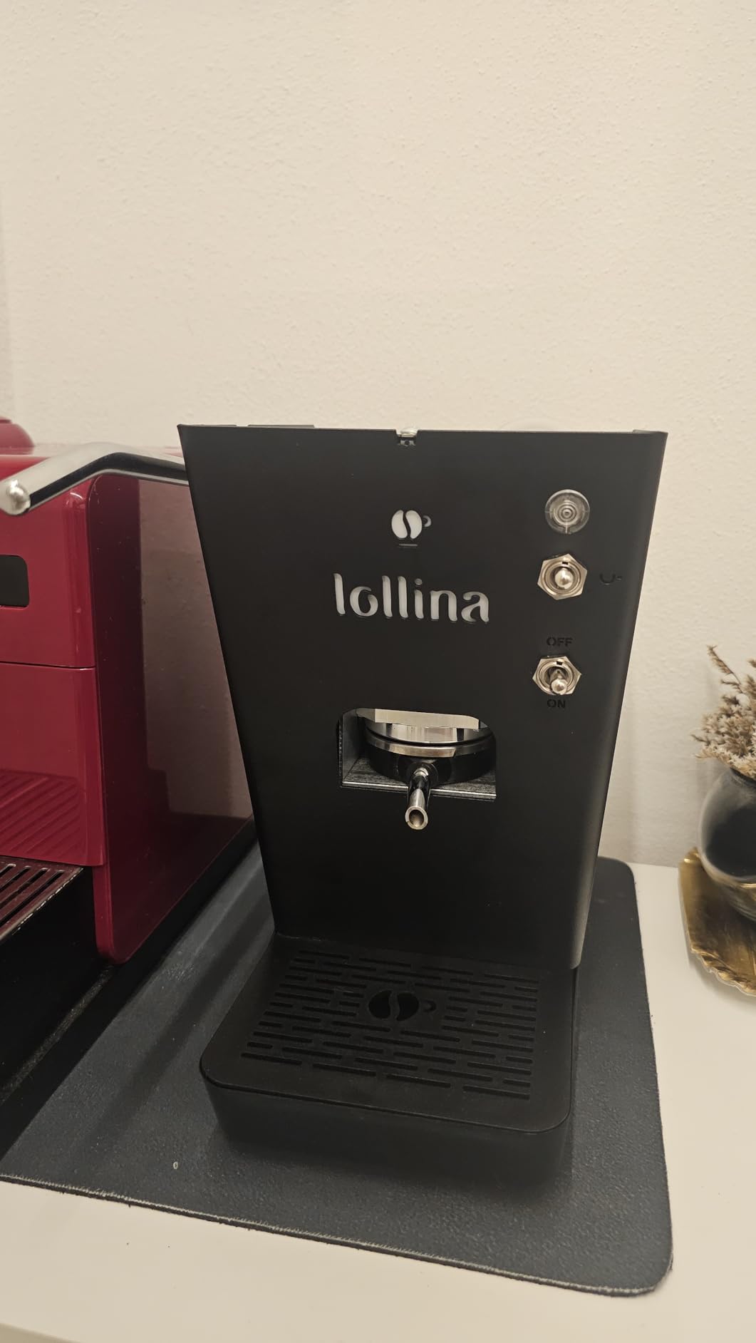 Lollo Caffè Lollina Plus macchina a cialde ESE 44 mm Rosapop con 40 cialde