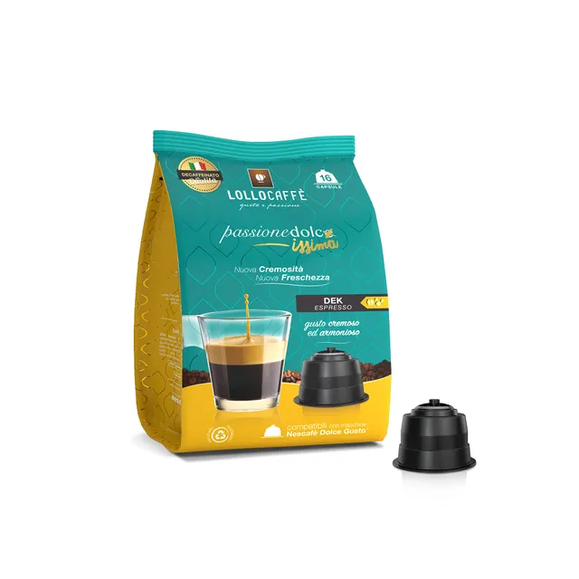 Lollo Caffe Passionedolcissima Decaffeinato capsule 64 pezzi