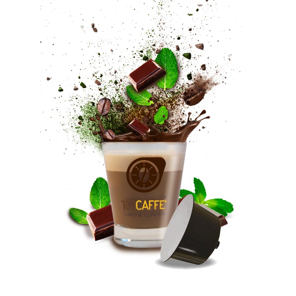 101 Caffè BEVANDE GOLOSE Caffè Cioccomentino capsule 12 compatibili Dolce Gusto