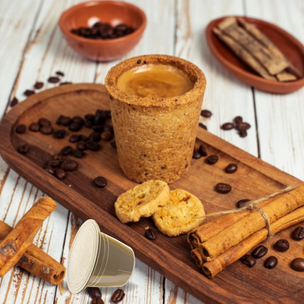 101 Caffè BEVANDE GOLOSE Biscottella capsule 12 pezzi biscotto e cannella