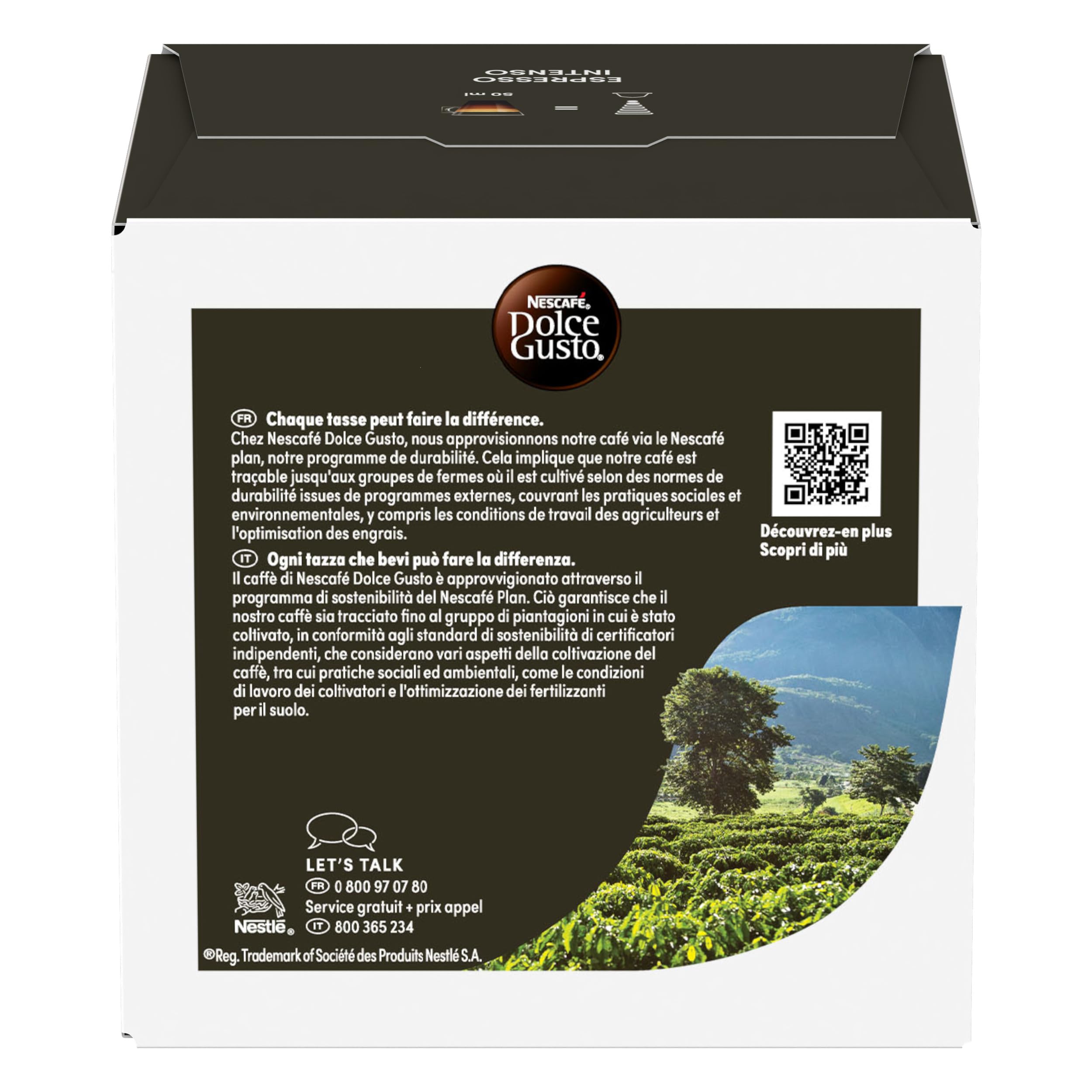 NESCAFÉ Dolce Gusto Espresso Intenso capsule caffè 96 pezzi tostatura medio-scura