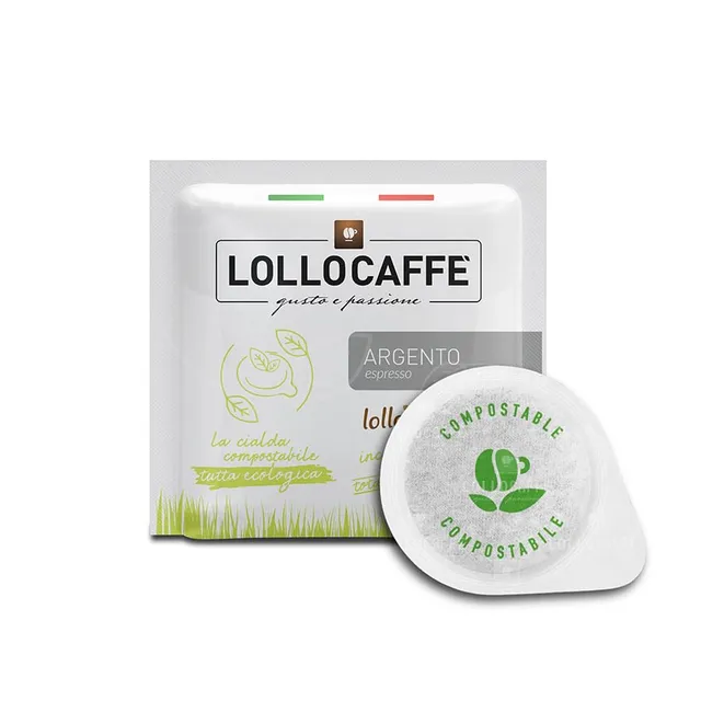 Lollo Caffè Cialde Miscela Argento Espresso cialde filtro carta 44 mm 300 pezzi