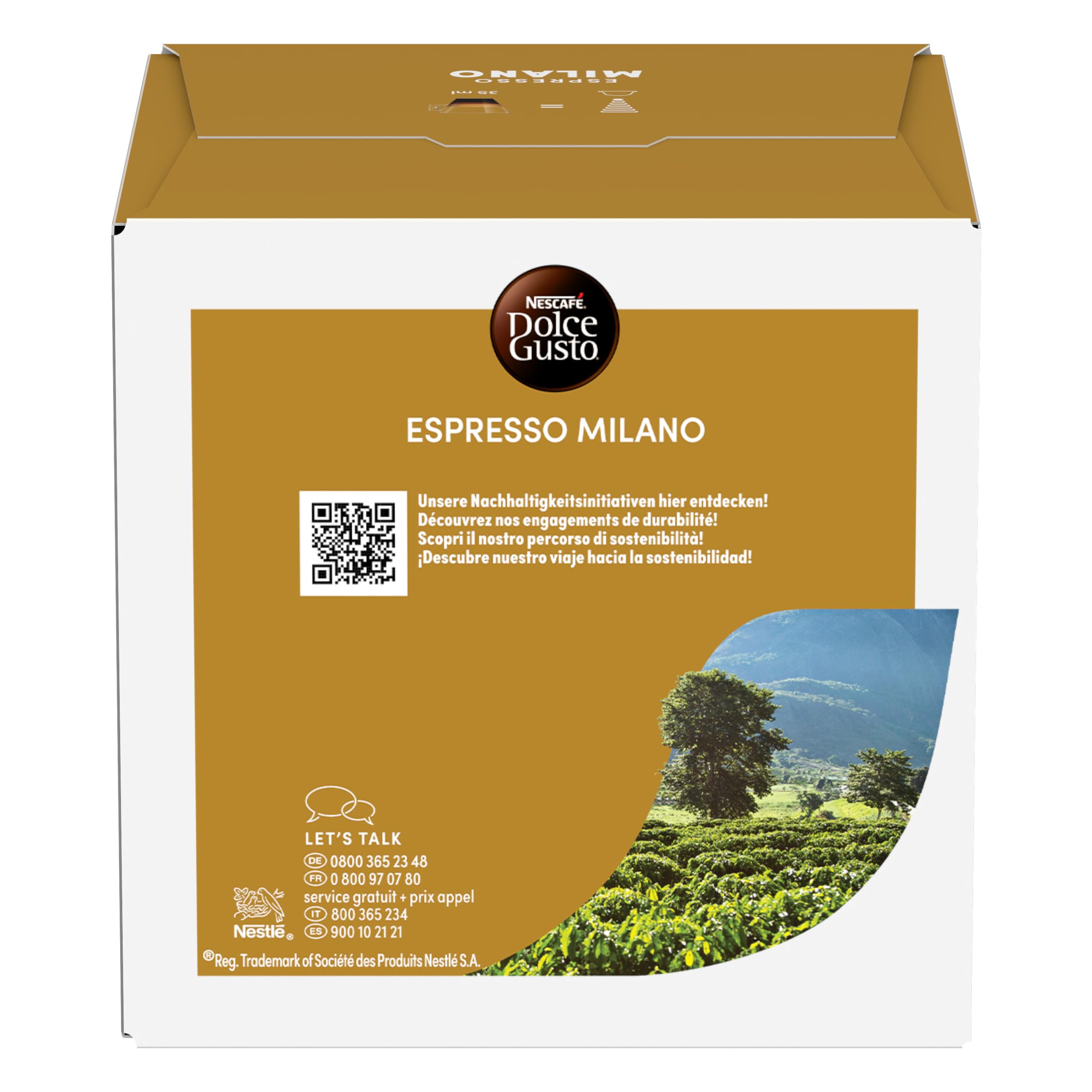 NESCAFÉ Dolce Gusto Espresso Milano caffè 96 capsule intensità 7/13