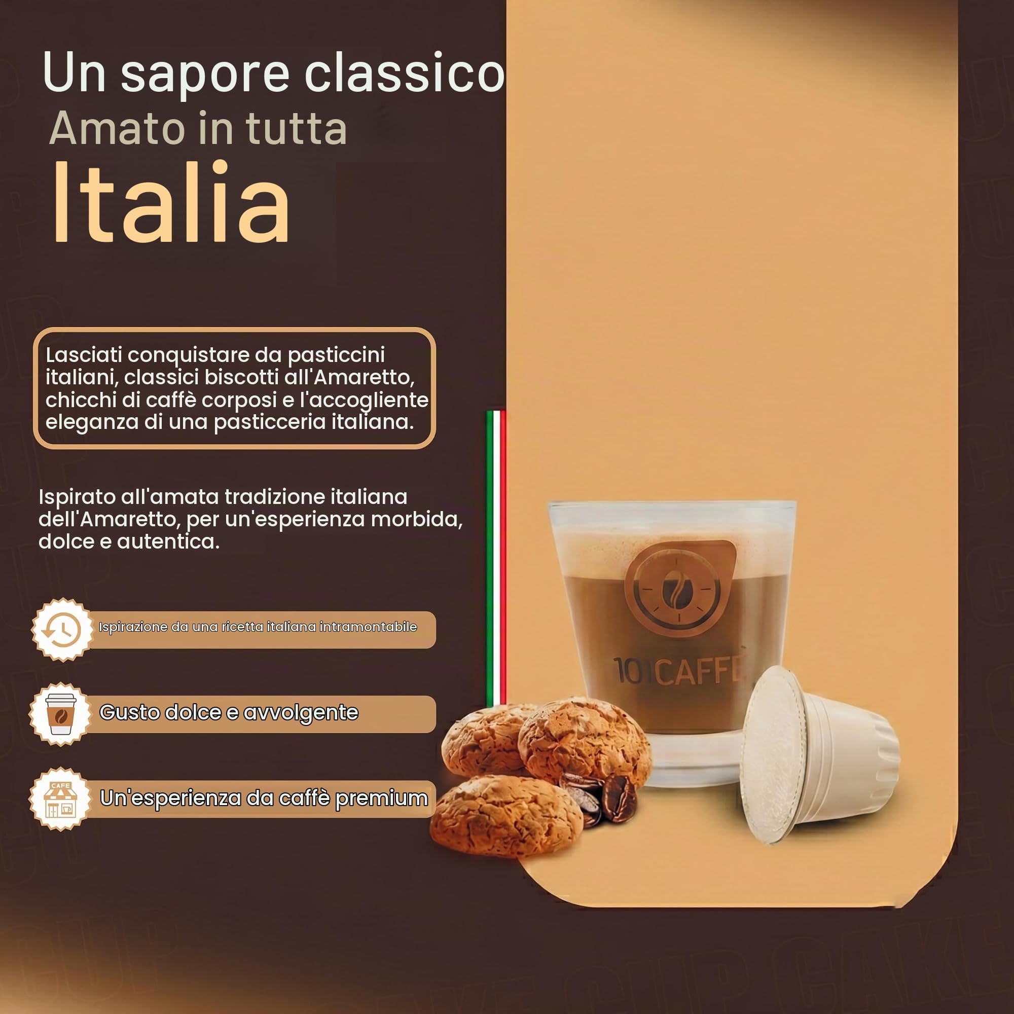 101 Caffè Bevanda Amaretto capsule Dolce Gusto 12 pezzi gusto amaretto