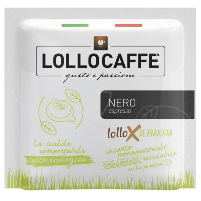 Lollo Caffè Nero Espresso cialde ESE 150 pezzi gusto forte