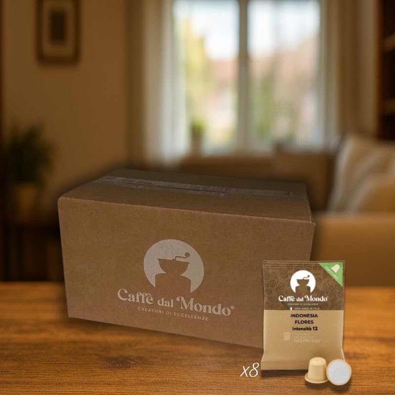 Caffè dal Mondo Capsule compatibili Nespresso Indonesia Flores 80 compostabili