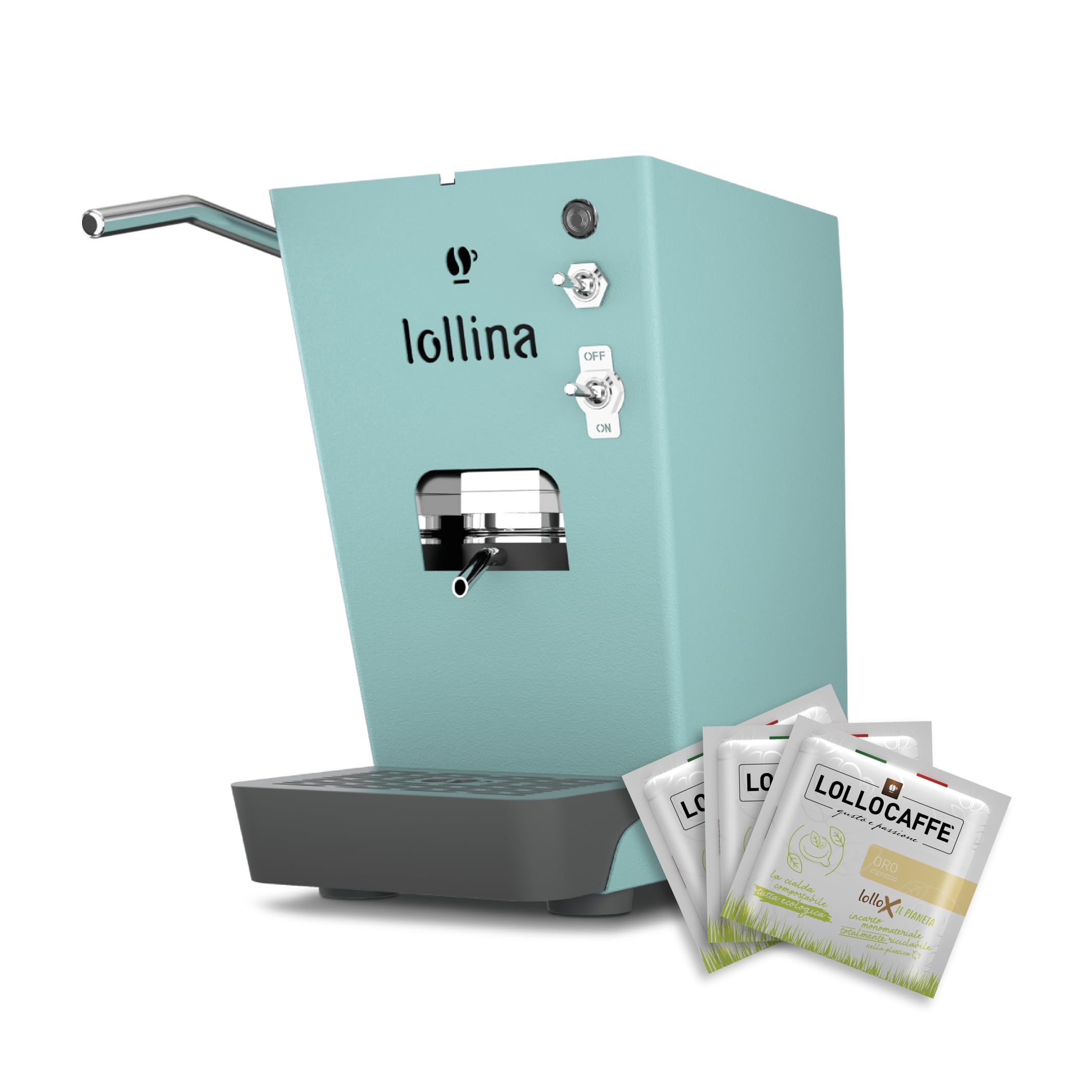 Lollo Caffè Lollina Plus macchina a cialde ESE 44 mm Rosapop con 40 cialde
