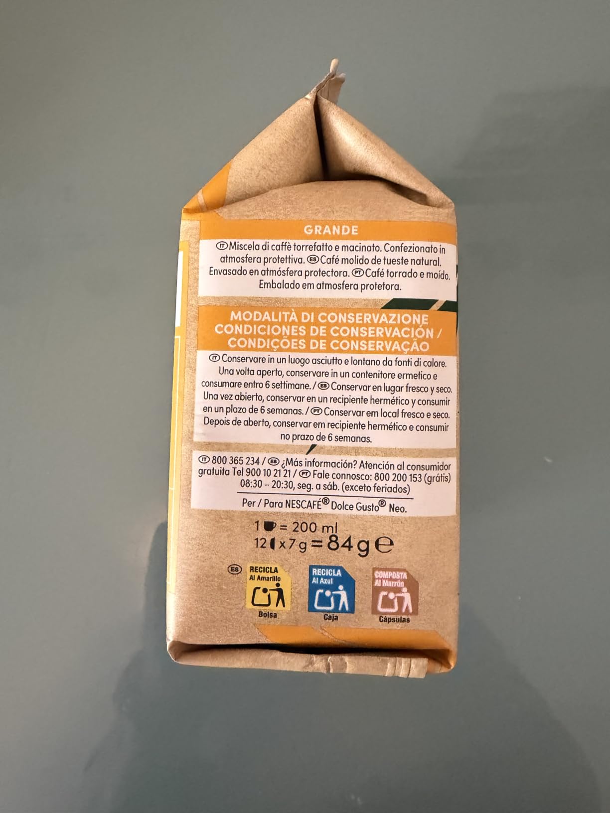 NESCAFÉ Dolce Gusto NEO Grande caffè in capsule 12 pezzi, intensità 5