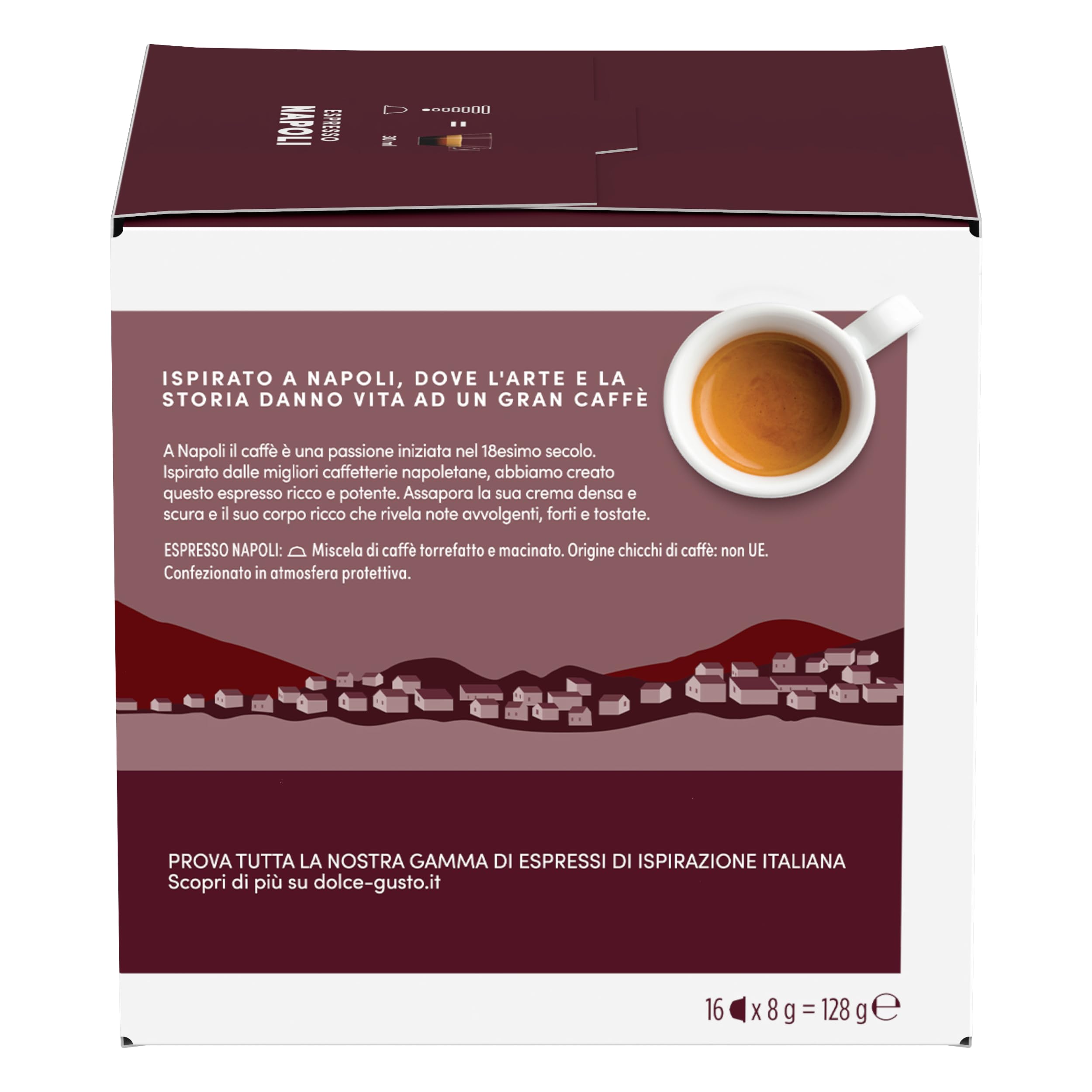 NESCAFÉ Dolce Gusto Espresso Napoli caffè capsule 96 compatibili intensità 13/13