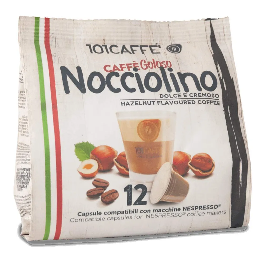 101 Caffè BEVANDE GOLOSE Nocciolino capsule 12 pezzi gusto nocciola