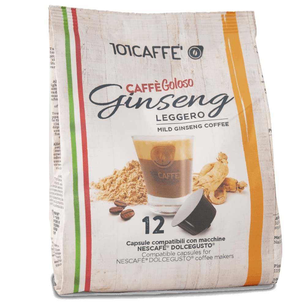 101 Caffè CAFFÈ Caffè al Ginseng Leggero capsule 12 pezzi senza zucchero