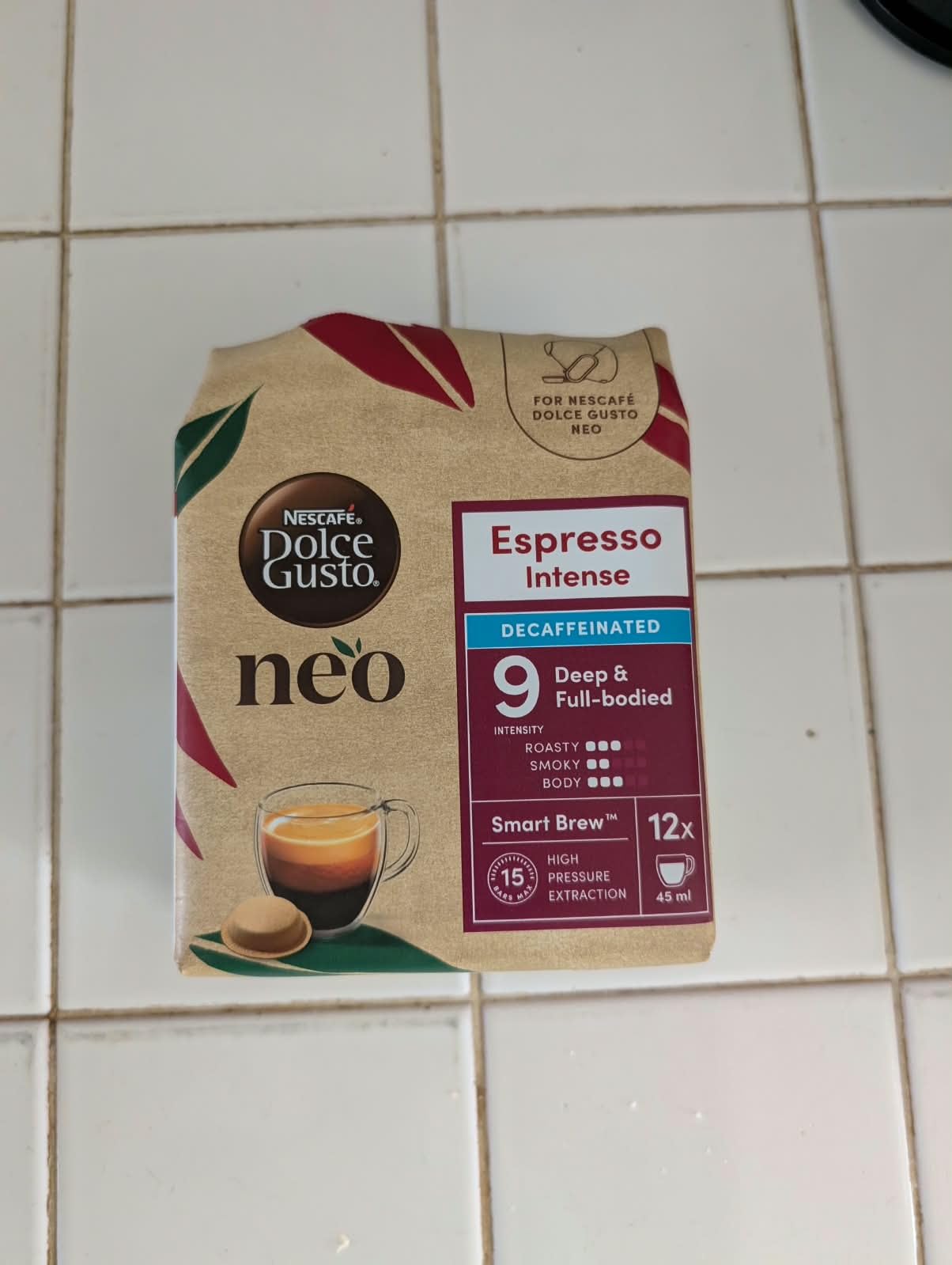NESCAFÉ Dolce Gusto NEO Espresso Intenso Decaffeinato capsule 12 pezzi