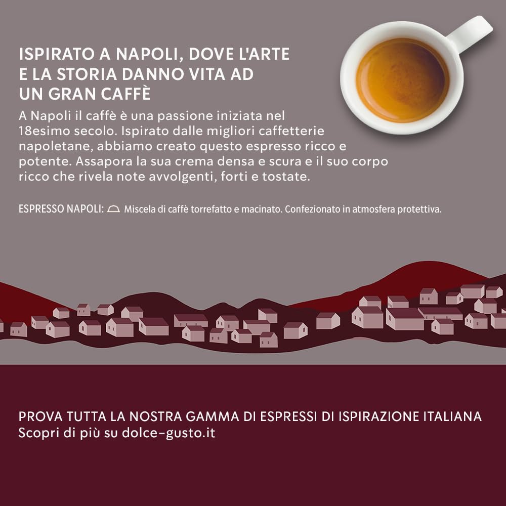 NESCAFÉ Dolce Gusto Espresso Napoli e Espresso Barista capsule 96 pezzi assortite