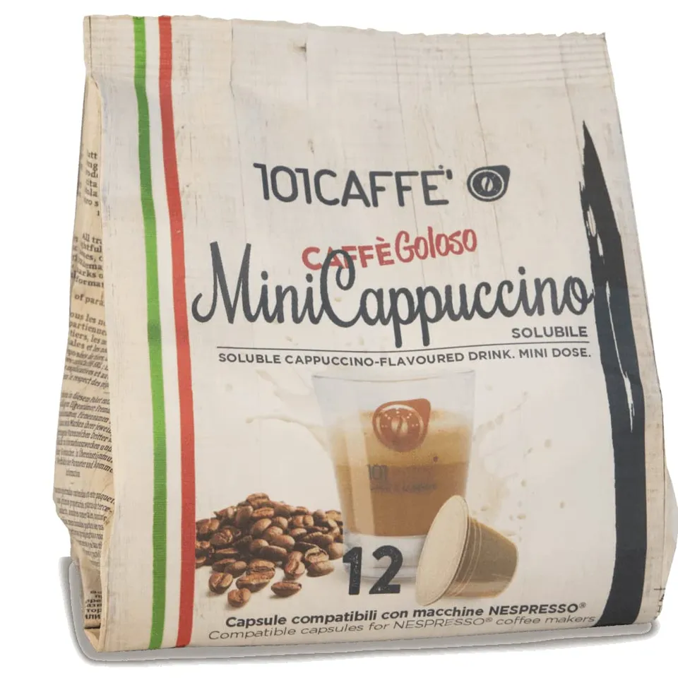 101 Caffè BEVANDE GOLOSE Mini Cappuccino capsule 12 pezzi solubili