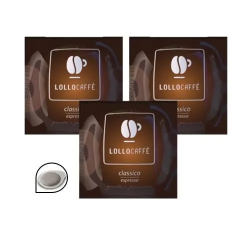 Lollo Caffè 300 cialde filtro carta 44 mm Classico Espresso