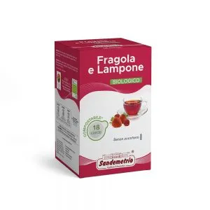 SanDemetrio Tè e Tisane Fragola e Lampone cialde 18 pezzi