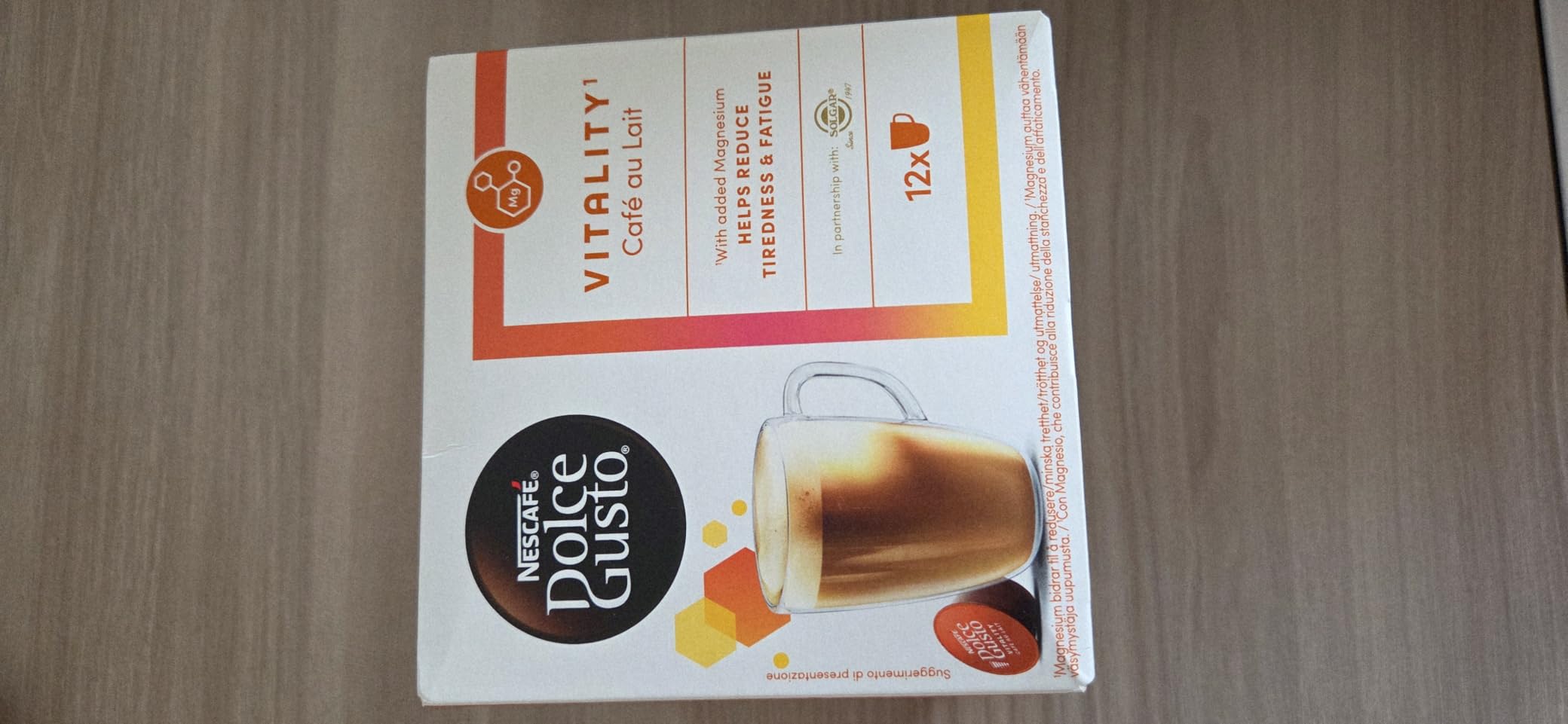 Gusto NESCAFÉ DOLCE GUSTO Vitality Caffè Au Lait con Magnesio capsule 36