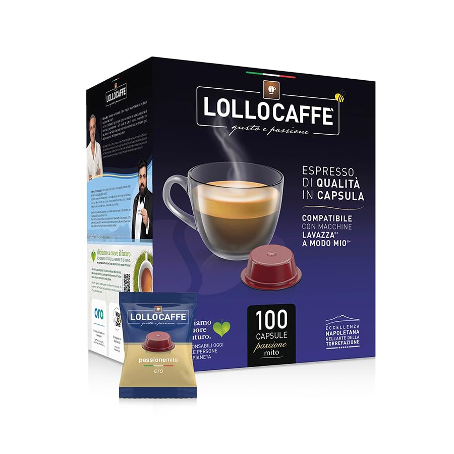 Lollo Caffè PassioneMio 200 capsule Miscela Oro A Modo Mio