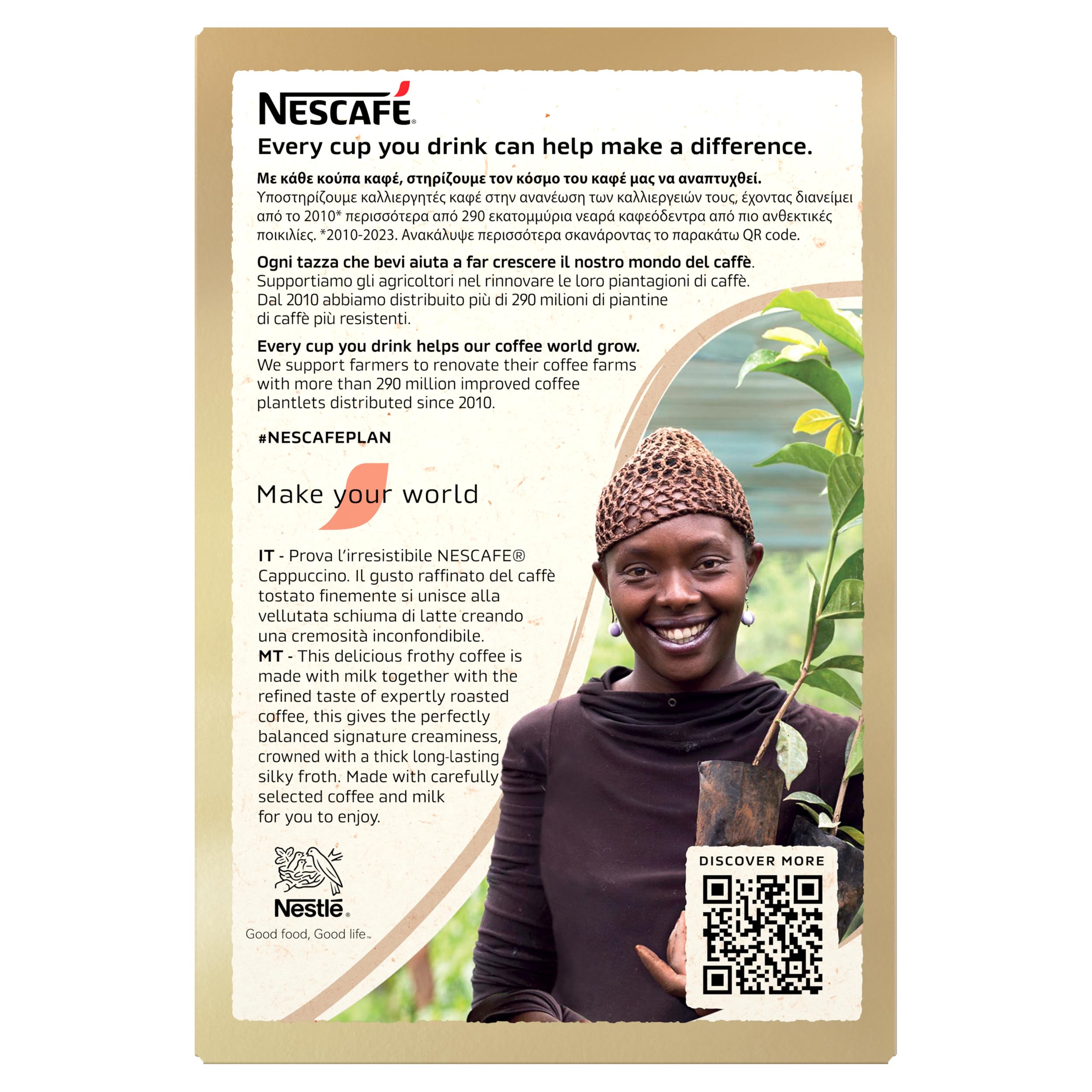 NESCAFÉ Cappuccino caffè solubile 10 bustine da 14 g