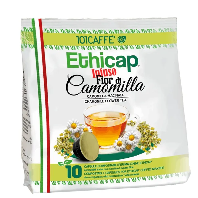 101 Caffè TÈ, TISANE E CAMOMILLE Fior di Camomilla capsule 10 pezzi in foglie