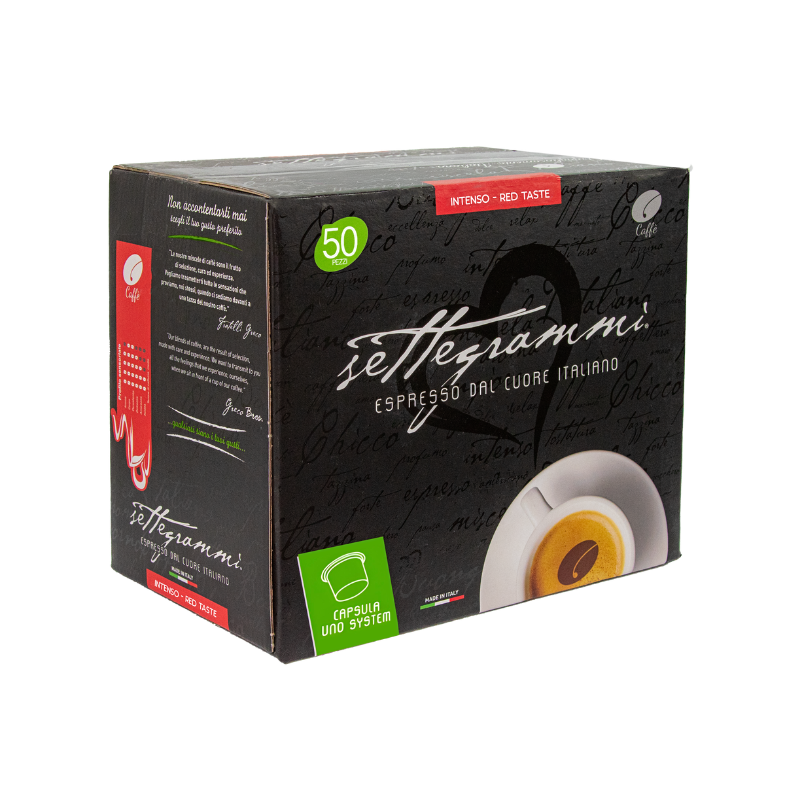 Greco Caffè Uno System® Compatibile 100% Gusto Intenso 50 capsule intensità 10