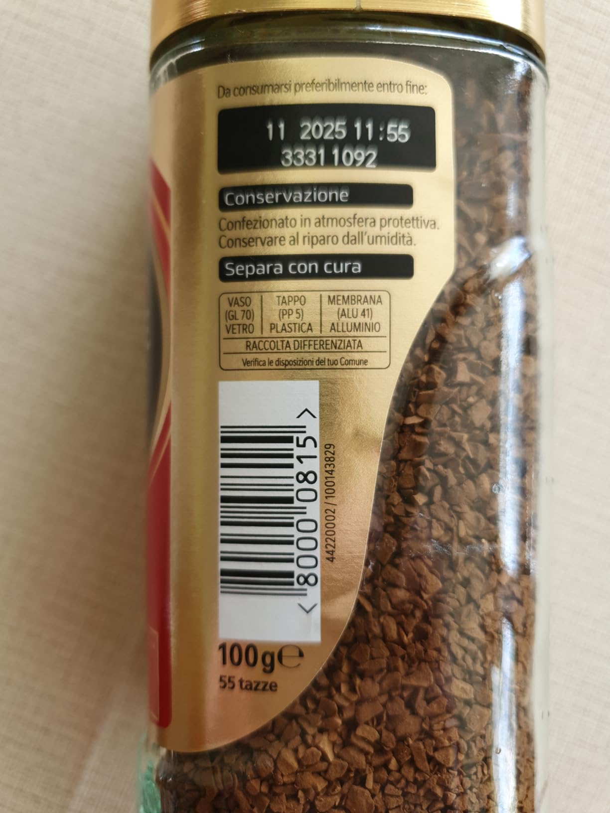 NESCAFÉ Gold Decaf caffè solubile decaffeinato 100 g confezione da 1