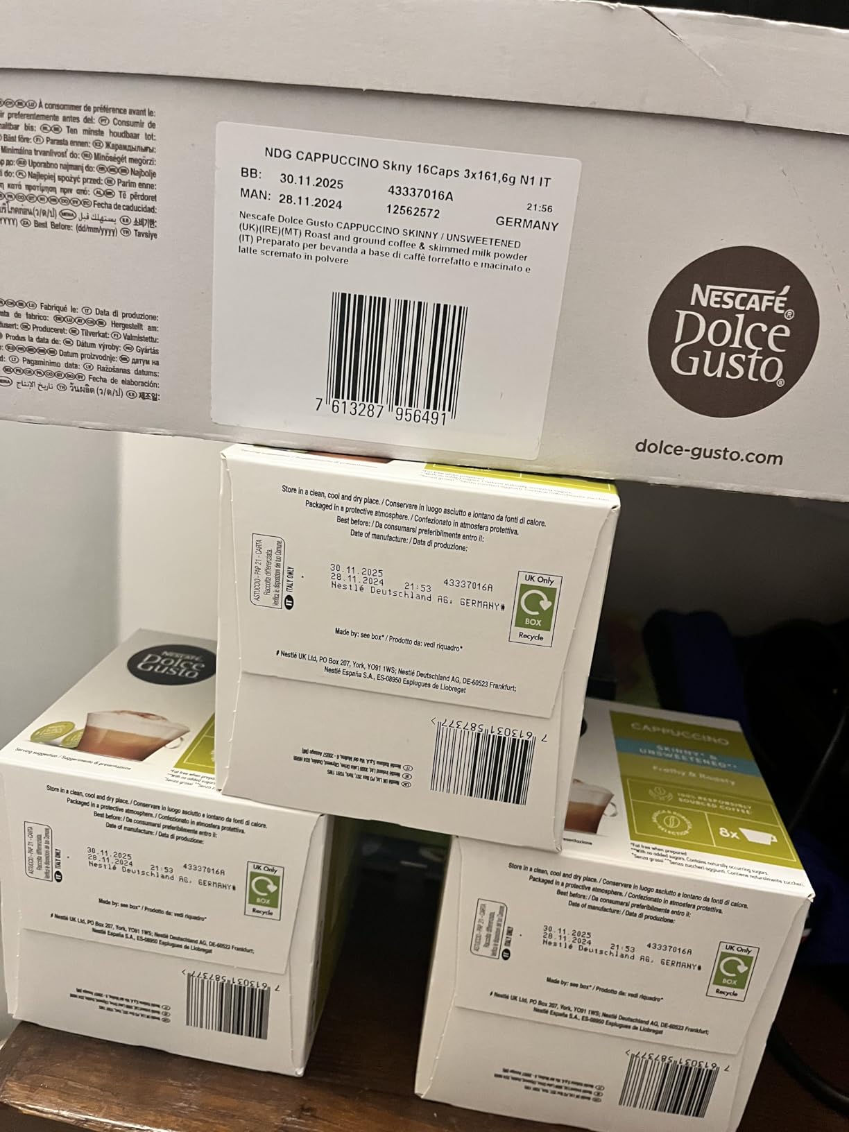 NESCAFÉ Dolce Gusto Cappuccino Light capsule caffè e latte 48 pezzi senza grassi