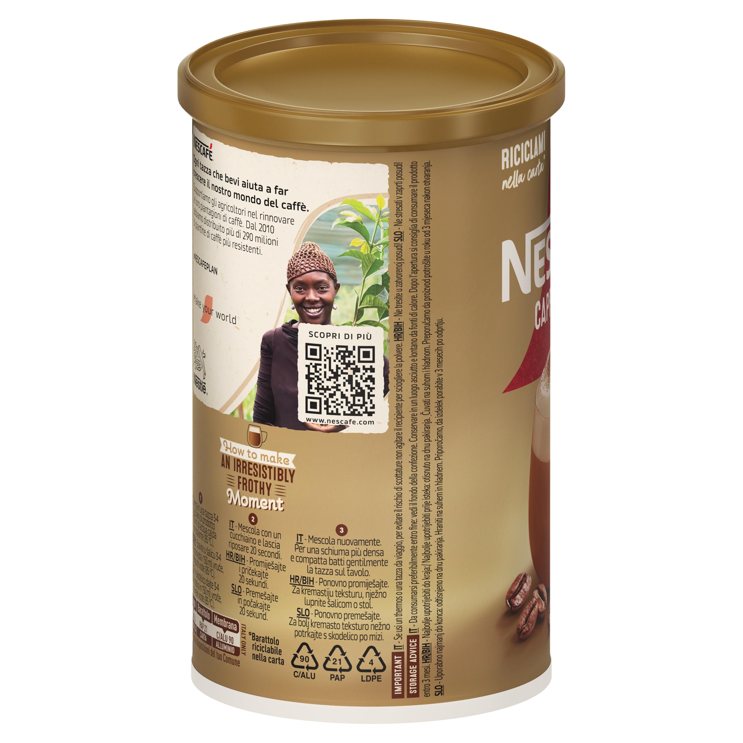 NESCAFÉ Caffè Solubile Cappuccino solubile 250 g