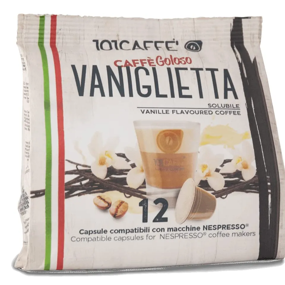 101 Caffè CAFFÈ Vaniglietta capsule 12 pezzi al gusto vaniglia