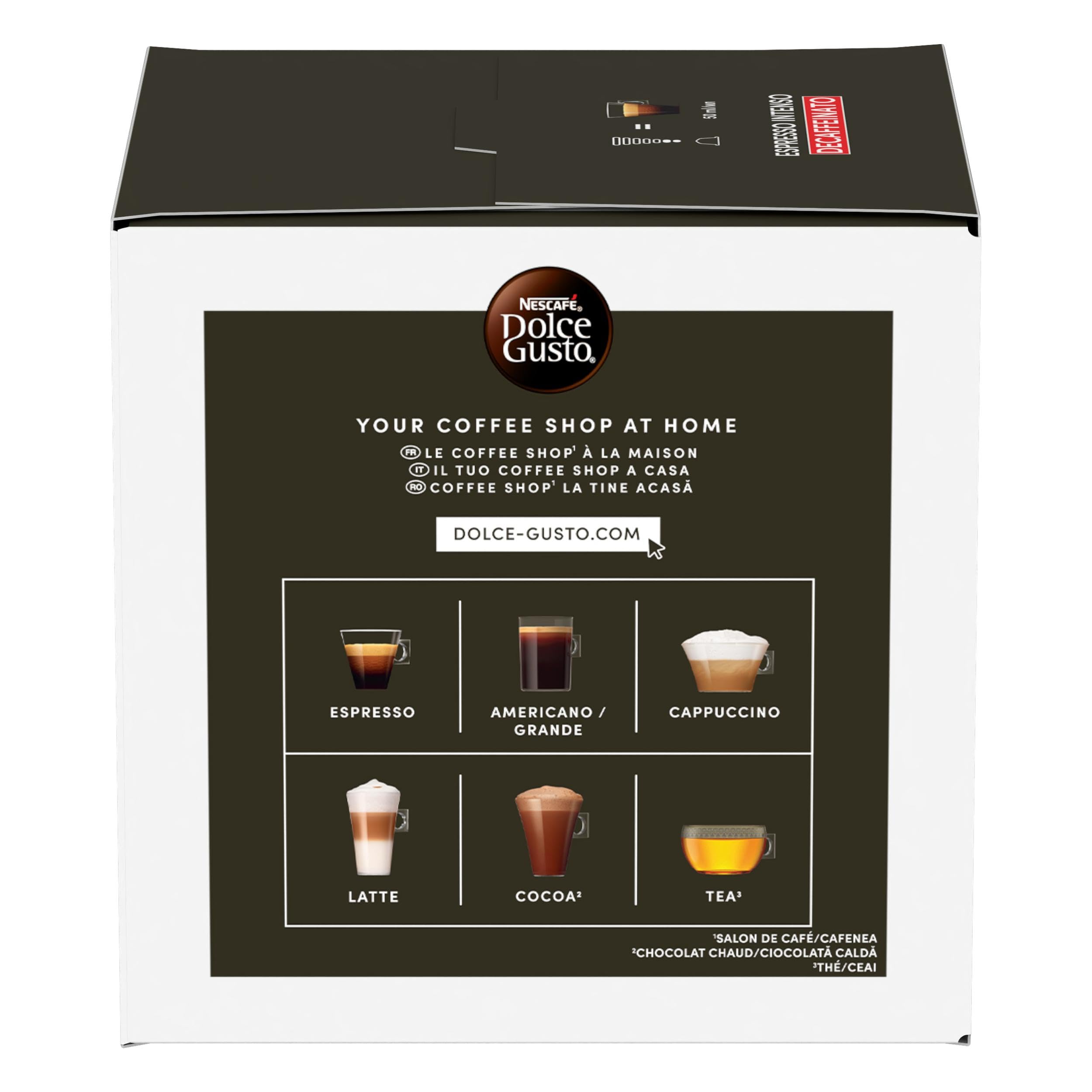 NESCAFÉ Dolce Gusto Espresso Intenso Decaffeinato capsule 16 pezzi