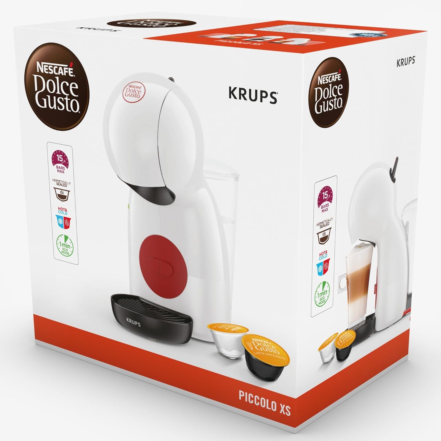 NESCAFÉ Dolce Gusto Piccolo XS KP1A3AF0 macchina capsule tortora 15 bar
