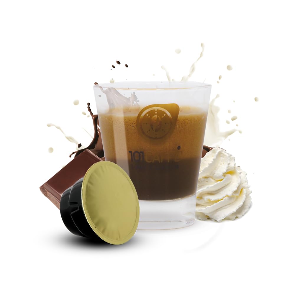 101 Caffè BEVANDE GOLOSE Mokaccino capsule Ethicap 10 pezzi panna e cioccolato