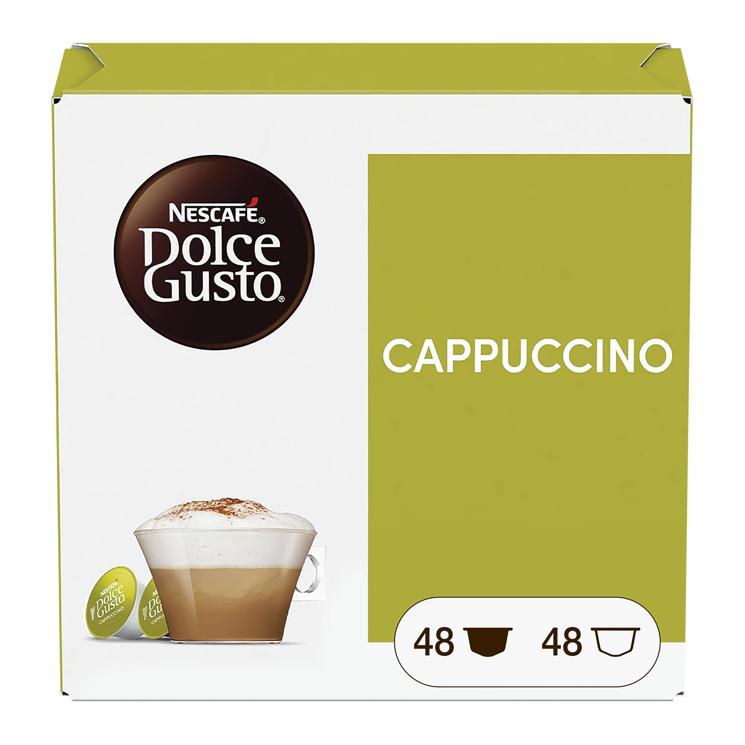 NESCAFÉ Dolce Gusto Cappuccino capsule caffè e latte 96 pezzi senza glutine