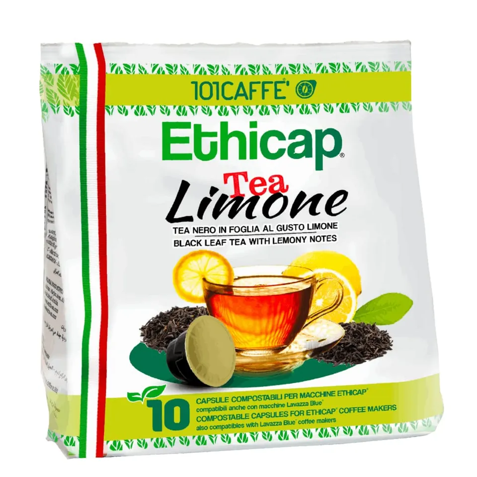 101 Caffè TÈ, TISANE E CAMOMILLE Tea al Limone capsule 10 pezzi in foglie