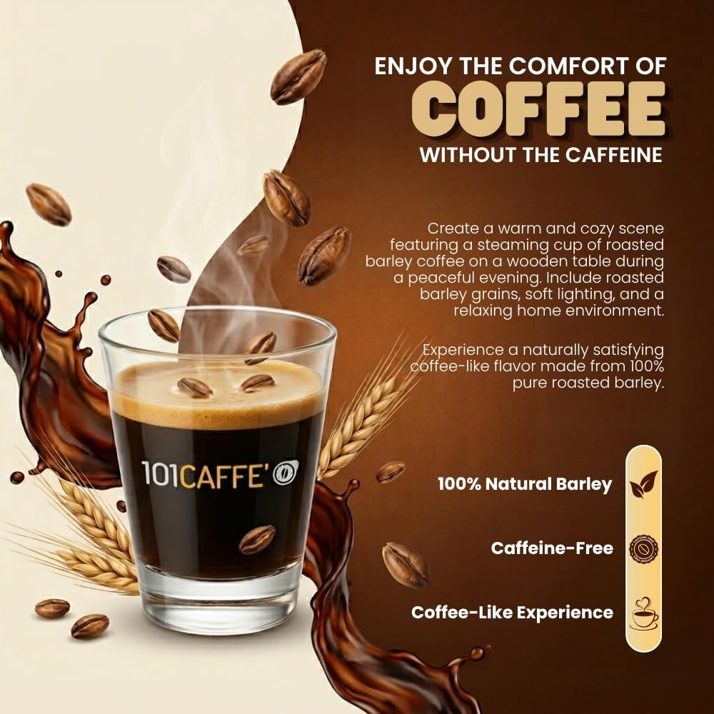 101 Caffè BEVANDE AI CEREALI Orzo Leggero Bio capsule Dolce Gusto 30 pezzi senza caffeina