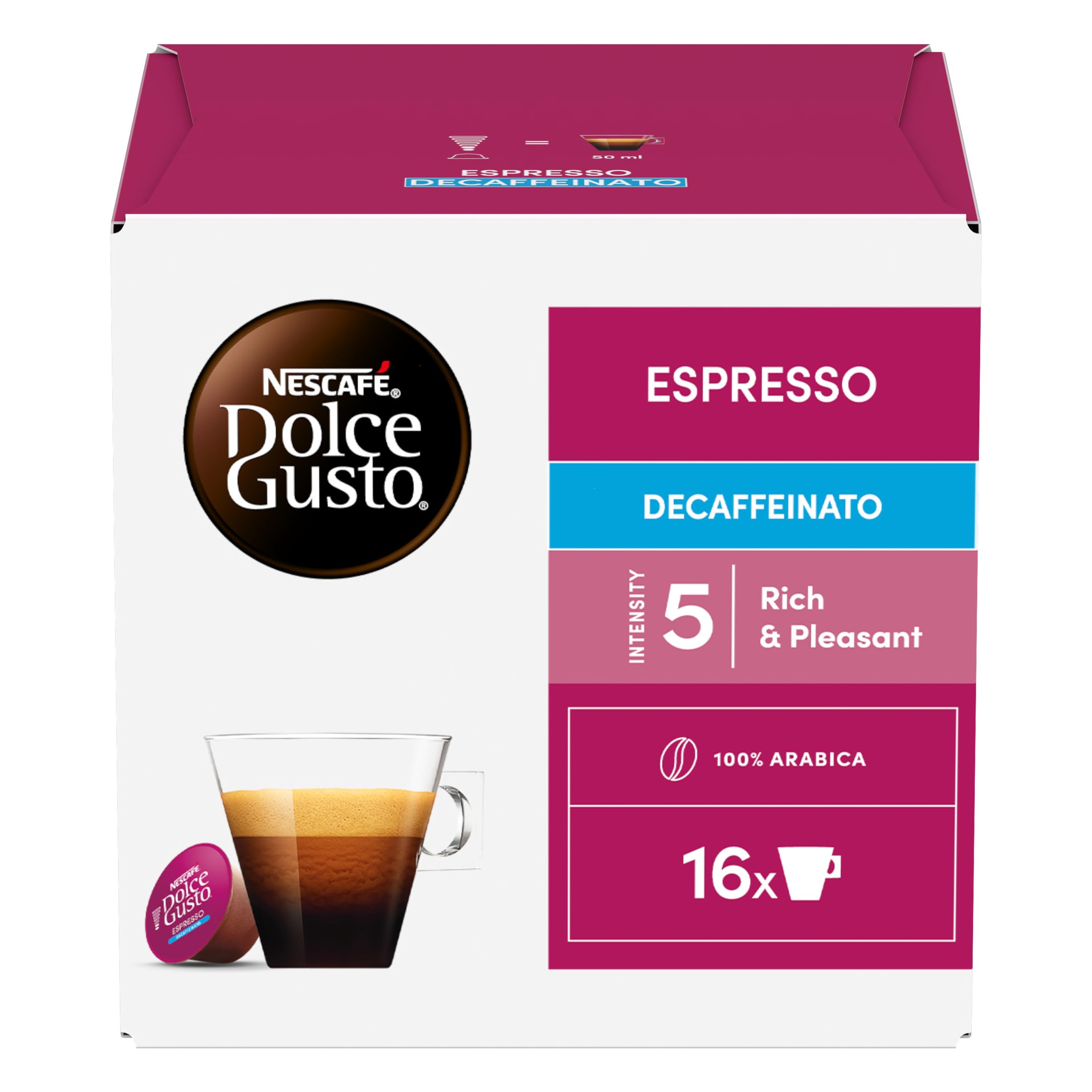 NESCAFÉ Dolce Gusto Espresso Decaffeinato capsule caffè 96 pezzi Arabica