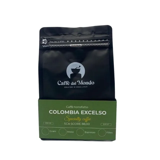 Caffè dal Mondo Caffè in Grani e Macinato Colombia Excelso caffè in grani 250 g Supremo 18