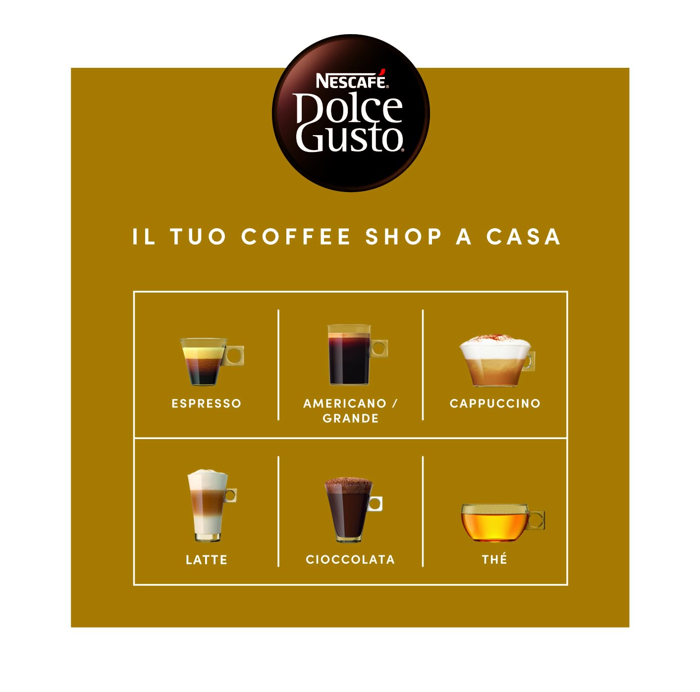 NESCAFÉ Dolce Gusto Espresso Milano caffè 96 capsule intensità 7/13