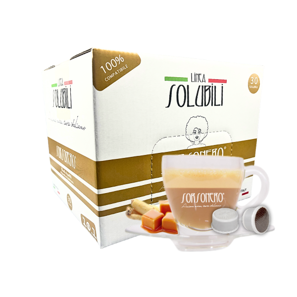 Greco Caffè Bevande Solubili 100% Espresso Point bevanda Ginseng Caramel 30 pezzi