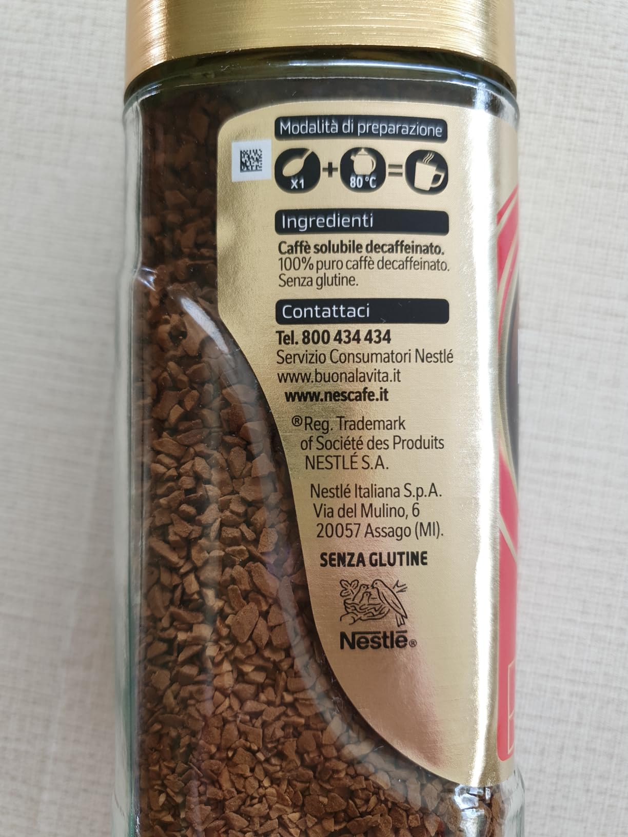NESCAFÉ Gold Decaf caffè solubile decaffeinato 100 g confezione da 1