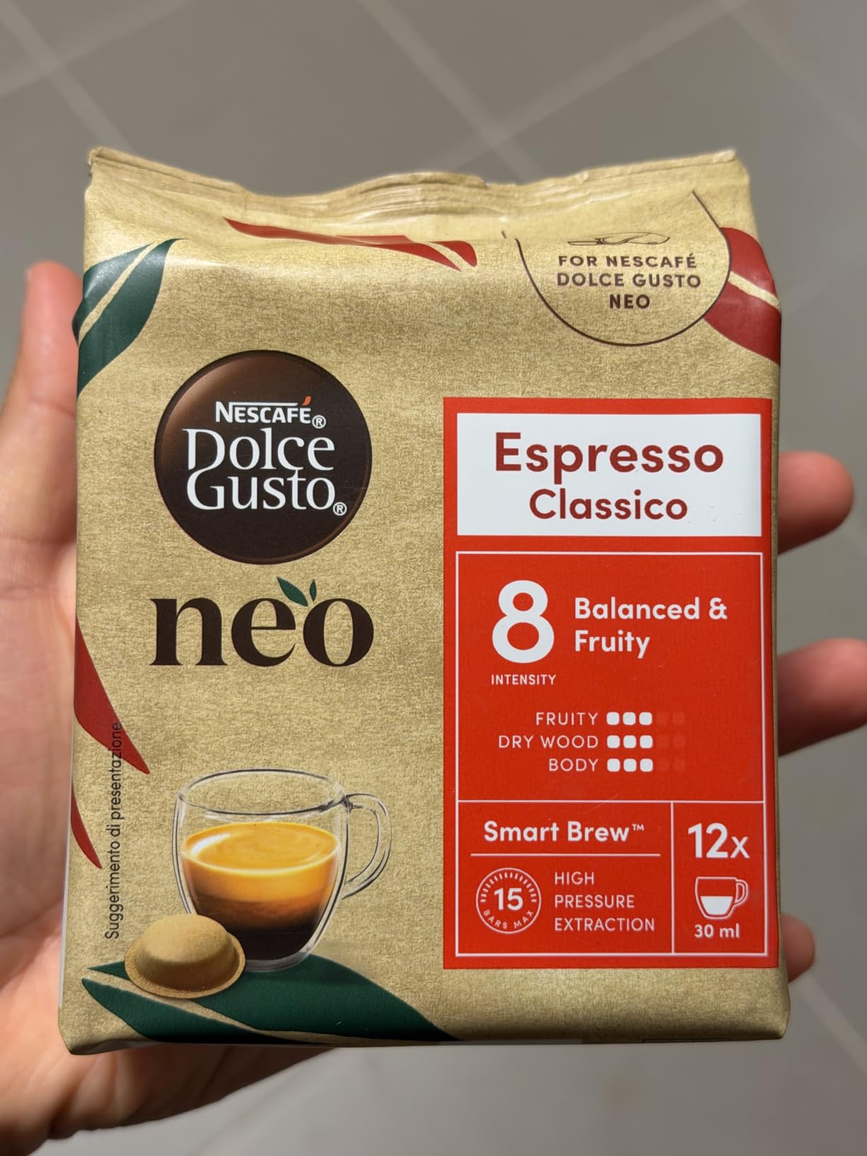 NESCAFÉ Dolce Gusto NEO Espresso Classico capsule 12 pezzi intensità 8