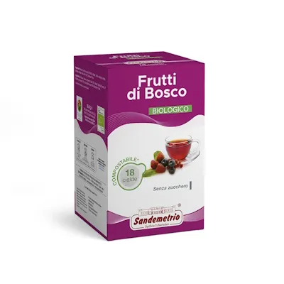 SanDemetrio Tè e Tisane Frutti Rossi cialde 18 pezzi