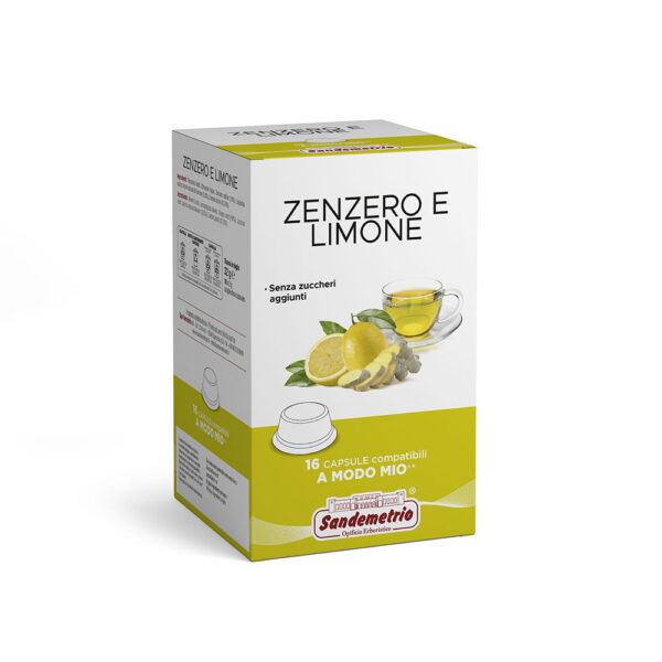 SignoriCaffè Tè e Tisane Sandemetrio zenzero e limone tisana 16 pezzi formato AMM